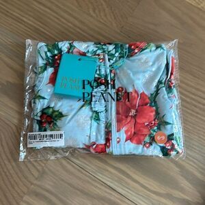 NWT Posh Peanut Winter Lily Footie Ruffled Zippered One Piece